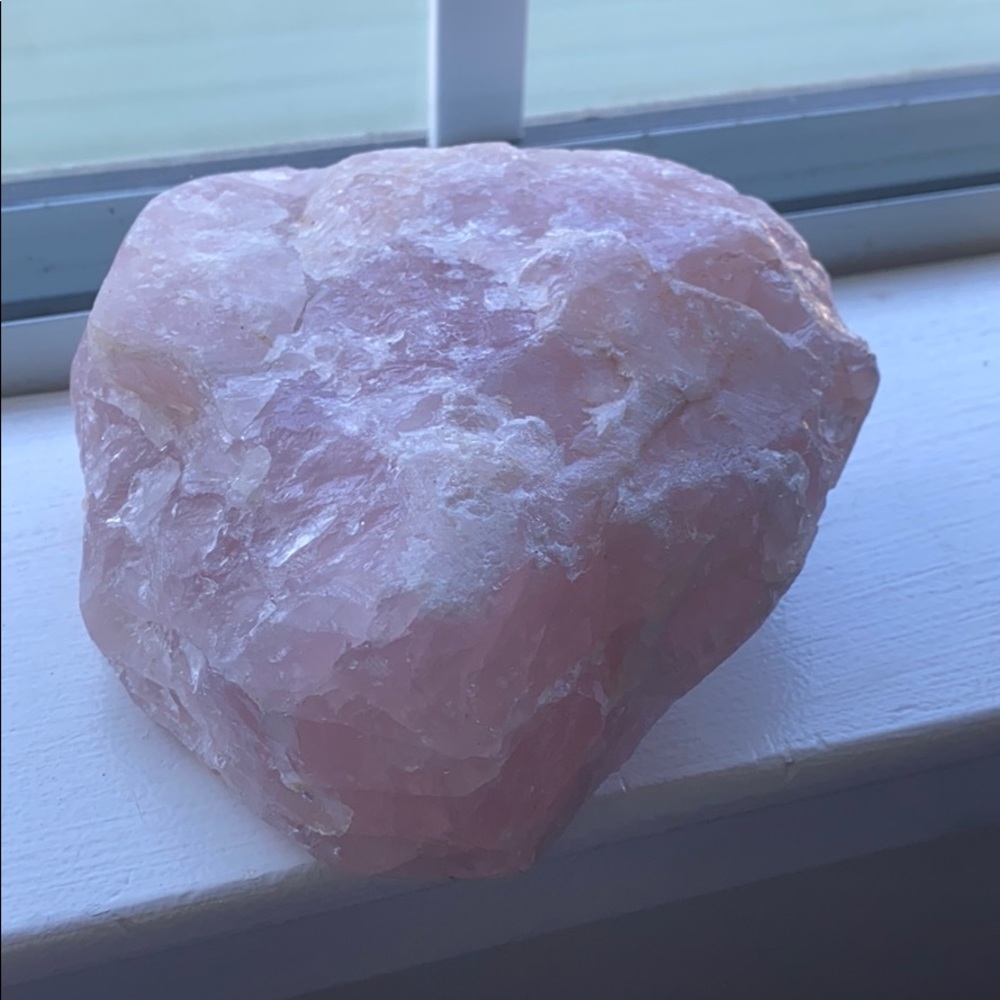 Beautiful rose quarts crystal, larger then my hand